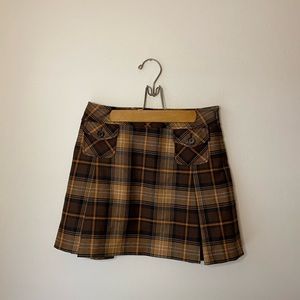 Plaid Pleated Skirt Size 4